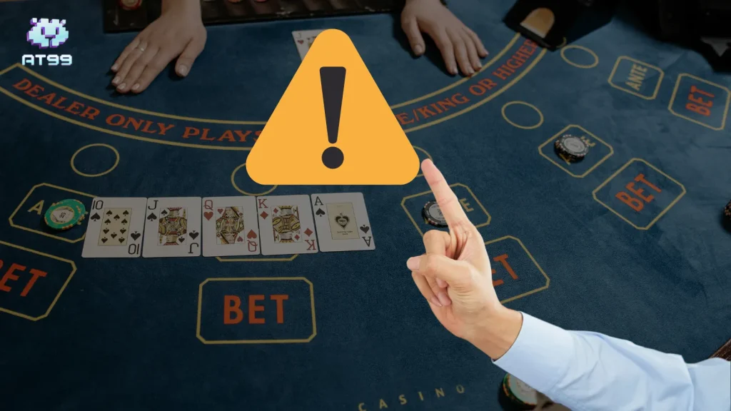 百家樂牌局中出現風險提示的場景，對應倍投風控討論主題